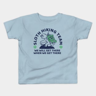 Sloth Hiking Team Kids T-Shirt